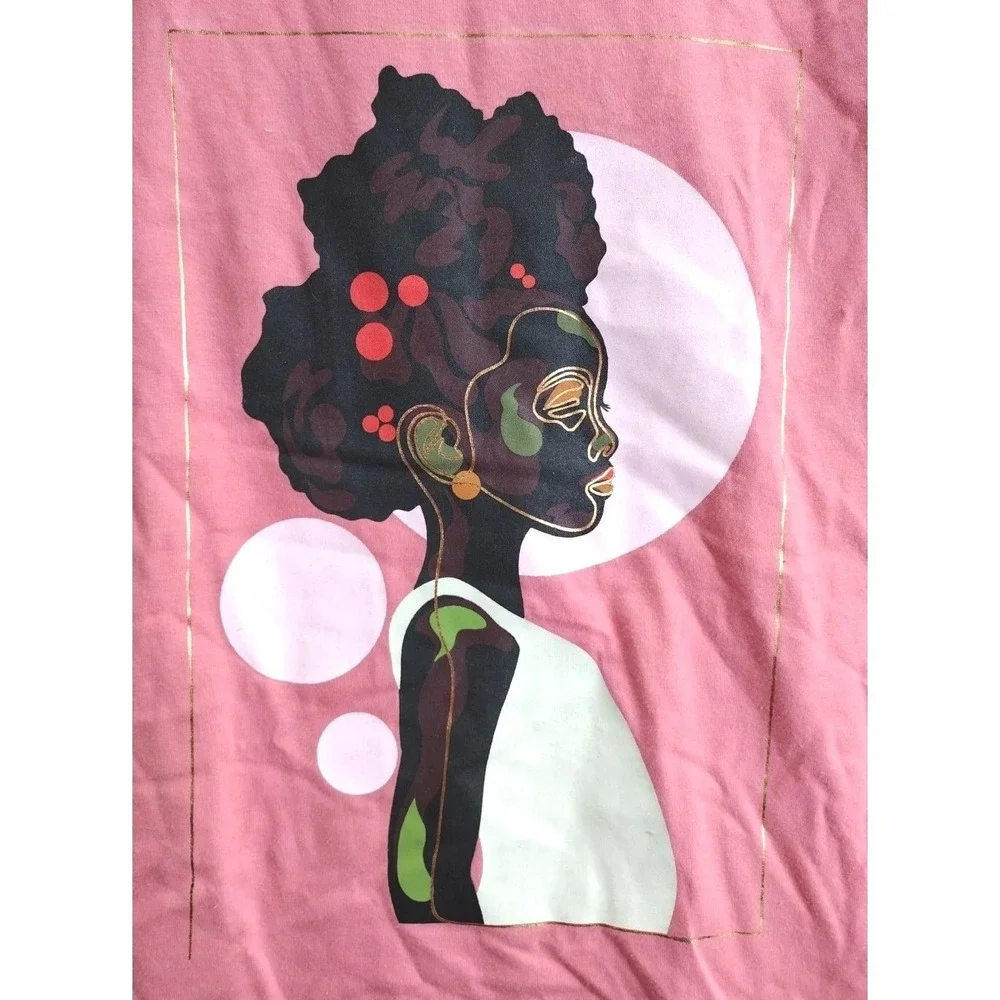 Target Black History‎ Month Kids Ruffle Sleeve Graphic Tee Size XL 14 16 Pink